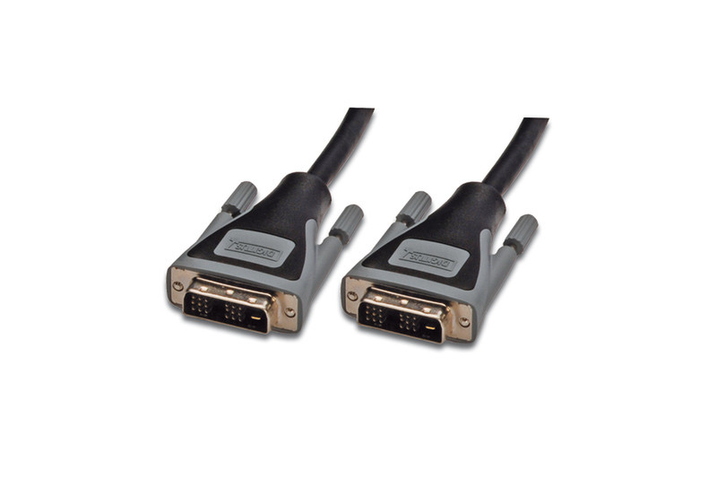 Digitus DVI-D Anschlusskabel, DVI(18+1) 2.0m 2m DVI-D DVI-D Black DVI cable