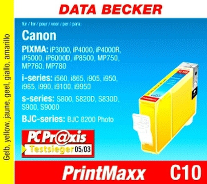 Data Becker C10 (yellow) Желтый струйный картридж