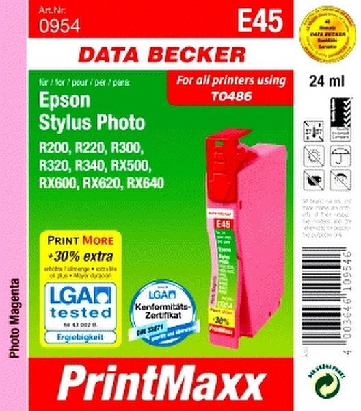 Data Becker E45 (light magenta) Светло-малиновый струйный картридж