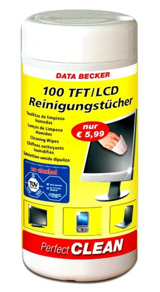 Data Becker 100 TFT/LCD Reinigungstücher LCD / TFT / Plasma Equipment cleansing wet cloths
