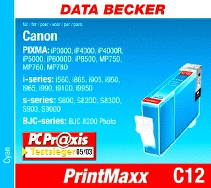 Data Becker C12 (cyan) Cyan ink cartridge