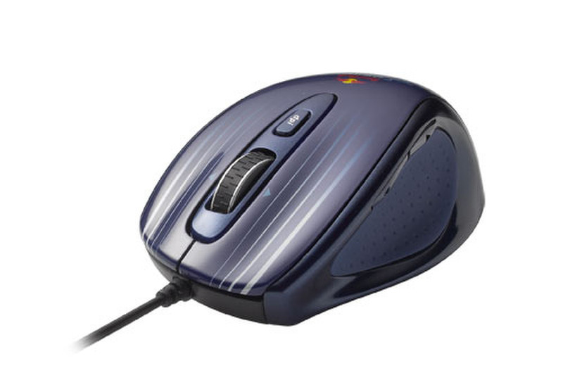 Trust Red Bull Racing Mini Mouse USB Лазерный 800dpi Синий компьютерная мышь
