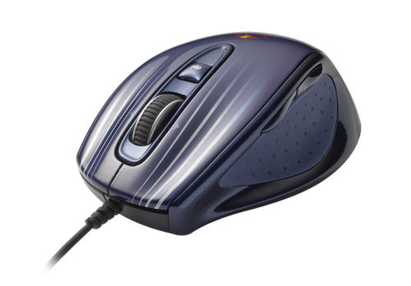 Trust Red Bull Racing Full-size Mouse USB Laser 800DPI Blau Maus