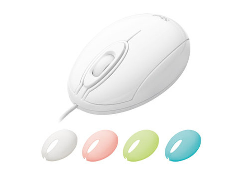 Trust CleanSkin Colour Mouse USB Оптический компьютерная мышь
