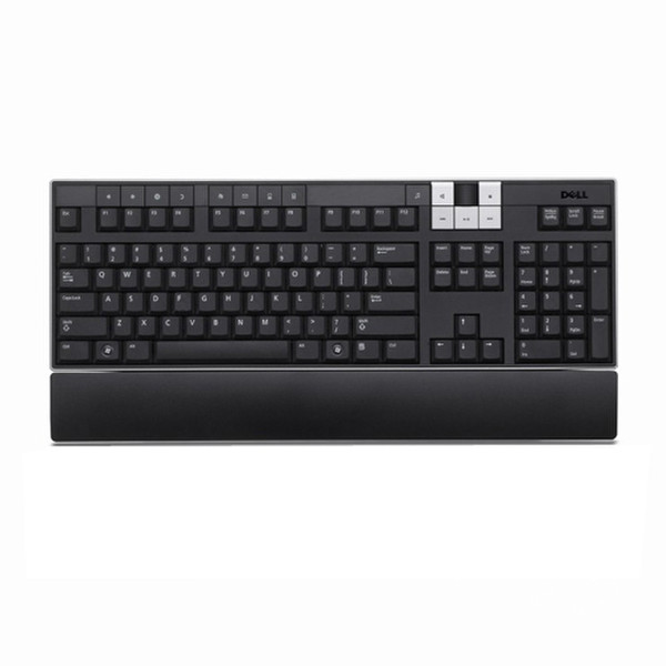 DELL US/Euro Multimedia USB Keyboard USB QWERTY Черный клавиатура