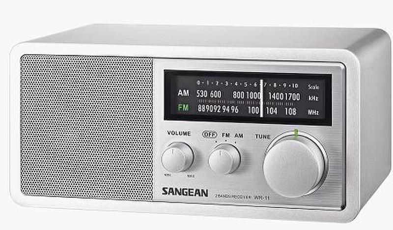 Sangean WR-11 Persönlich Analog Silber Radio