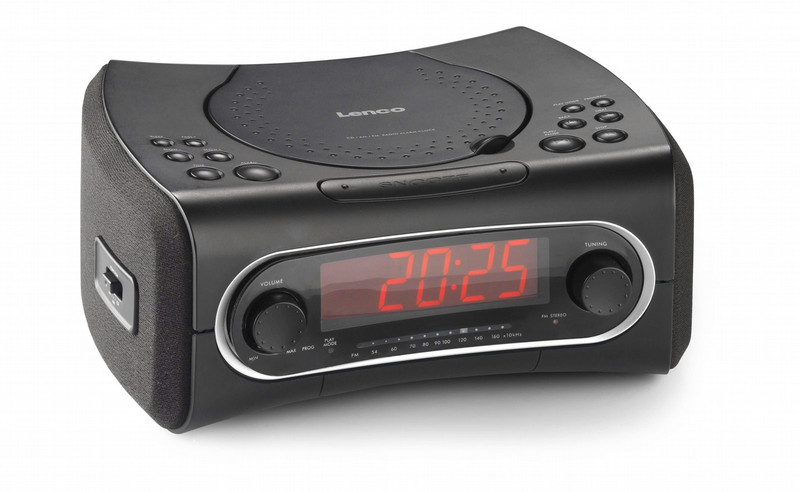 Lenco Klokradio CR-3303 Часы Аналоговый Черный радиоприемник