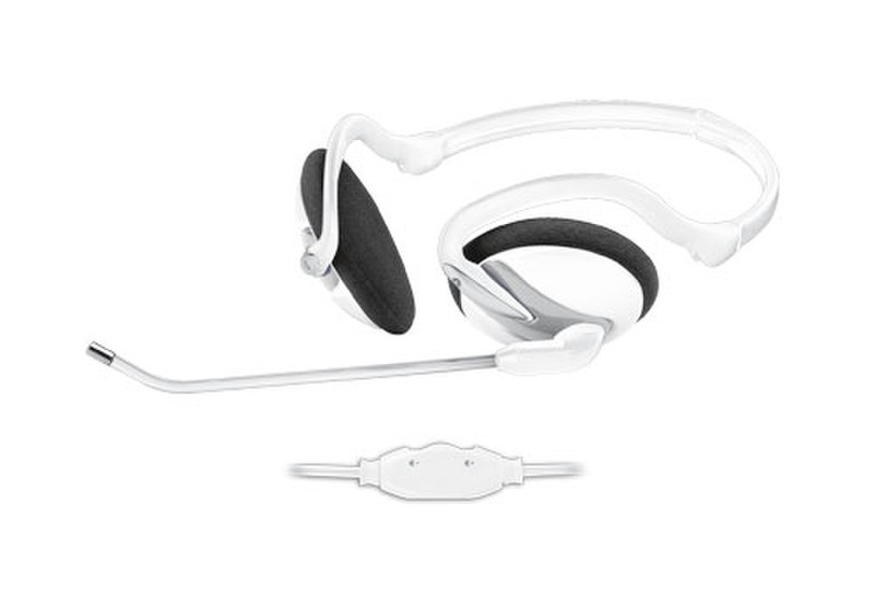 Trust Portable Headset for Netbook Binaural Wired White mobile headset