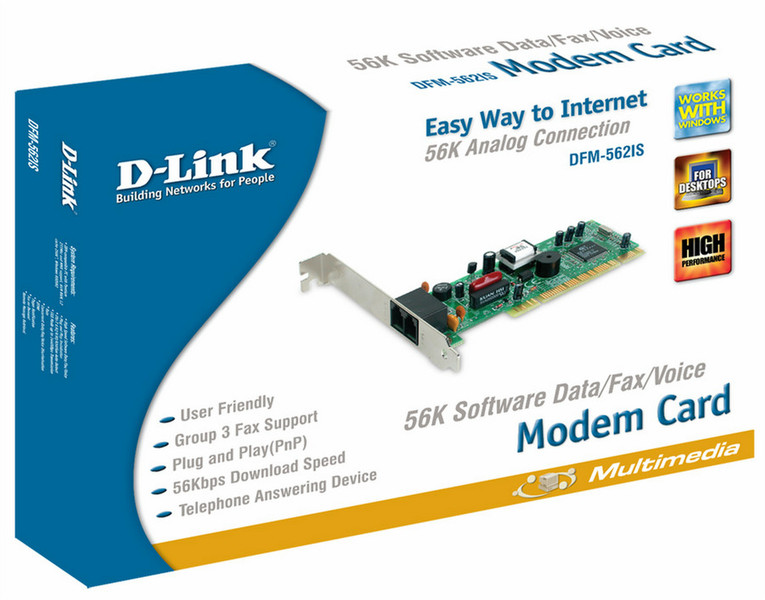 D-Link DFM-562IS 56кбит/с модем
