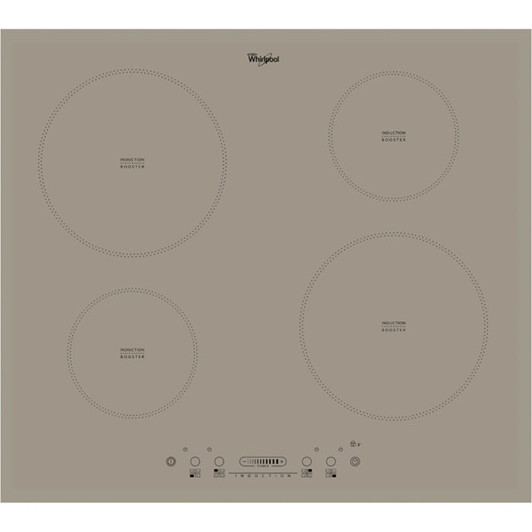 Whirlpool ACM 806/BA/S Встроенный Индукционная Cеребряный плита