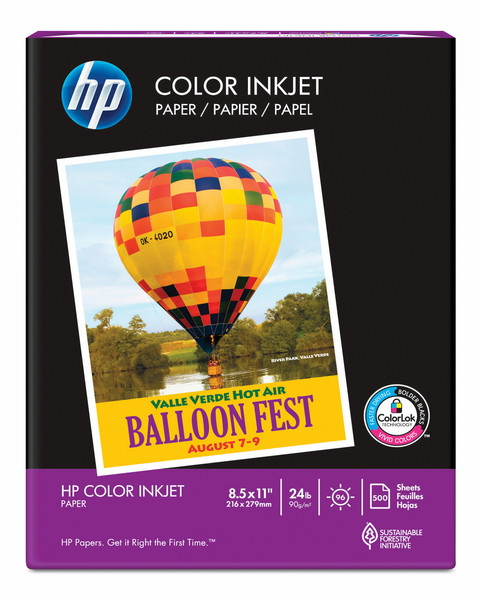 HP Color Inkjet Paper-5 reams/Letter/8.5 x 11 in printing paper