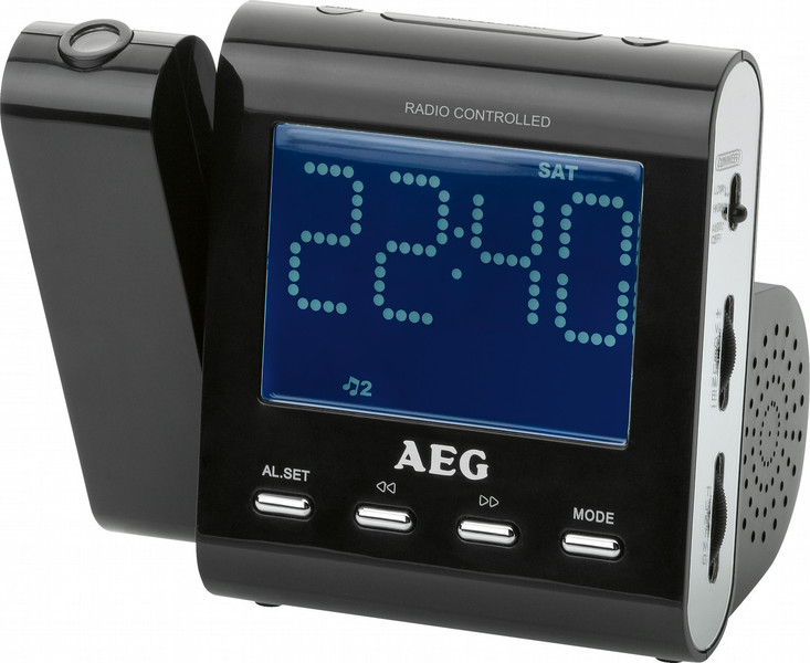 AEG MRC 4122 F Clock Black