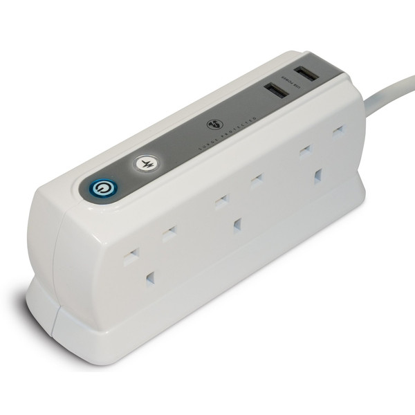 Videk MAS0008 6AC outlet(s) 2m White surge protector