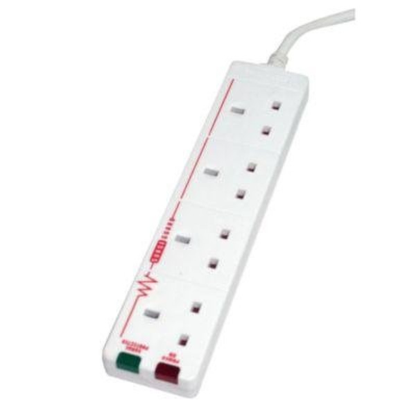 Videk MAS0016 4AC outlet(s) 4m White power extension