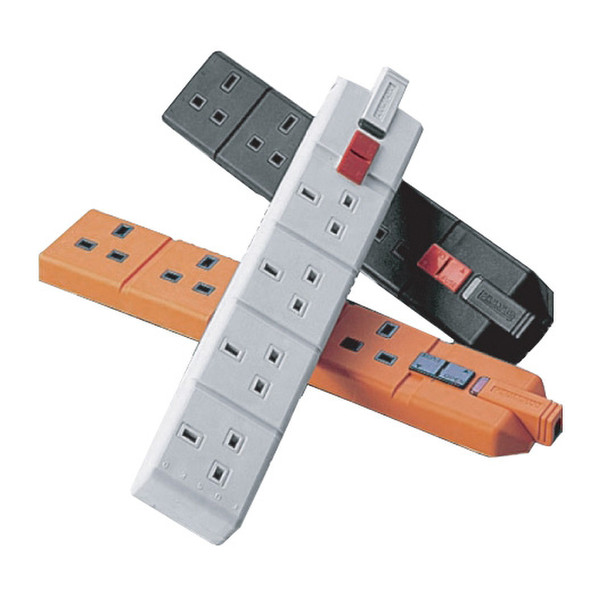 Videk MASTERPLUG EXS1344O-01 4AC outlet(s) 4m Orange power extension