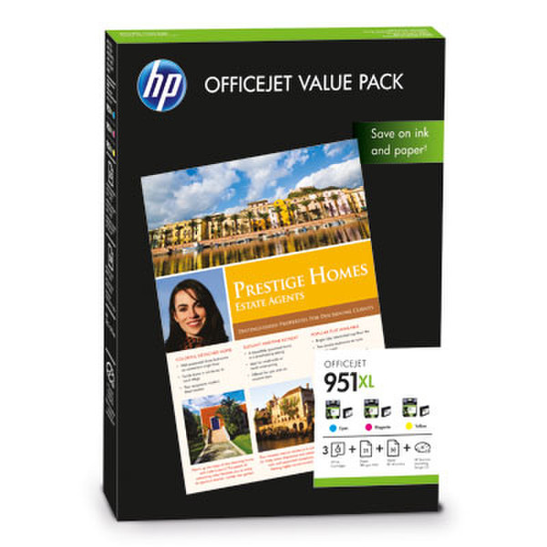 HP 951XL Officejet Value Pack-75 sht/A4/210 x 297 mm