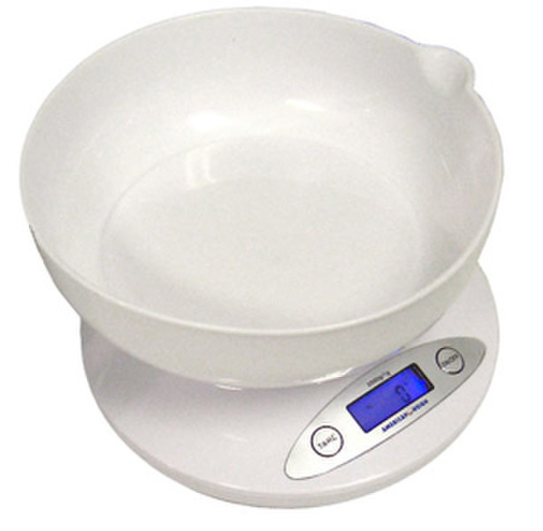 American Weigh Scales 5KBOWL Electronic kitchen scale White