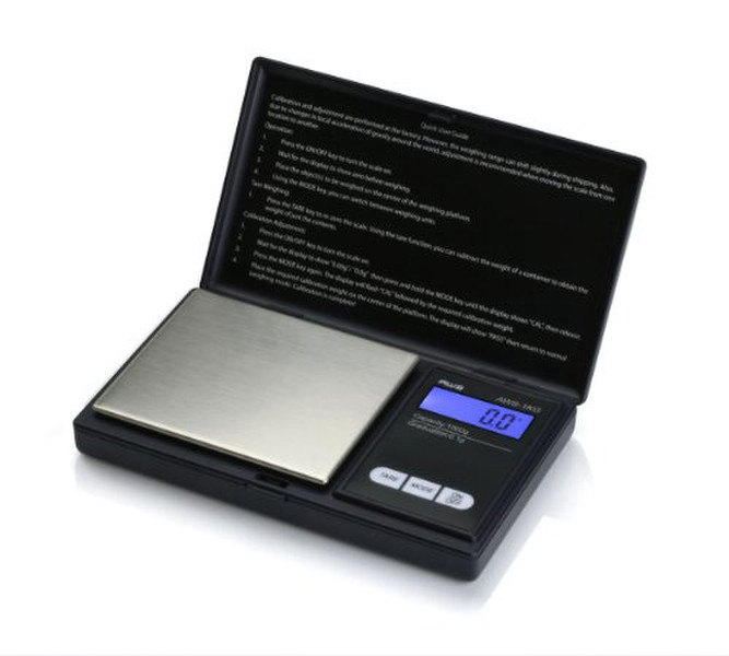 American Weigh Scales AWS-1KG Electronic kitchen scale Черный
