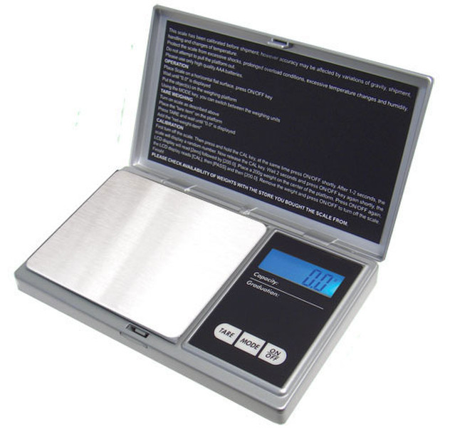 American Weigh Scales AWS-1KG Electronic kitchen scale Silver