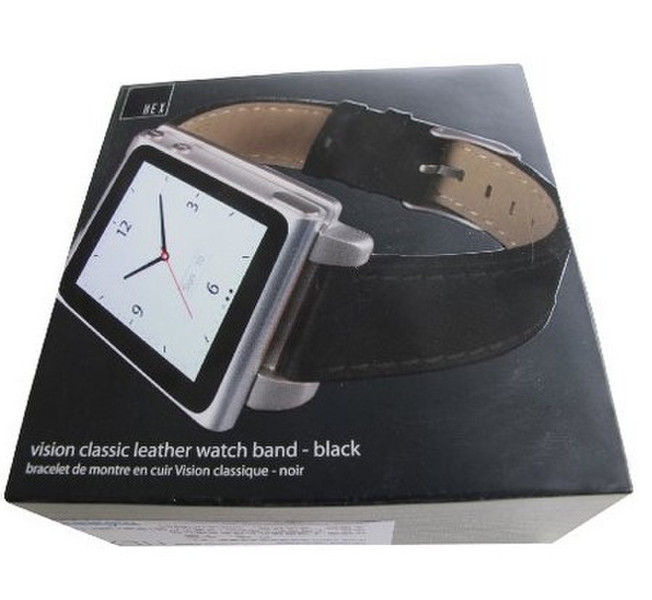 Hex HEX_1141_BLK Band Schwarz Leder Smartwatch-Zubehör