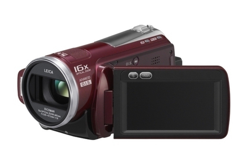 Panasonic HDC-SD20 HD Camcorder, Red