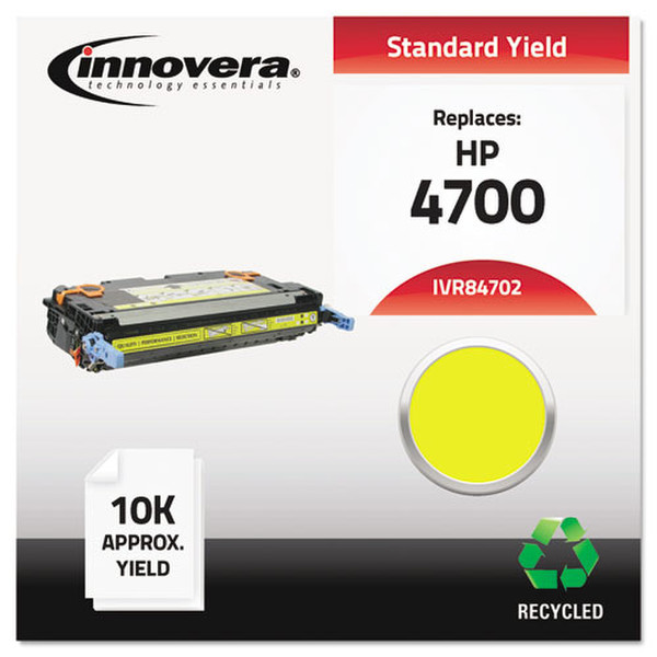 Innovera IVR84702 Тонер 10000страниц Желтый тонер и картридж для лазерного принтера