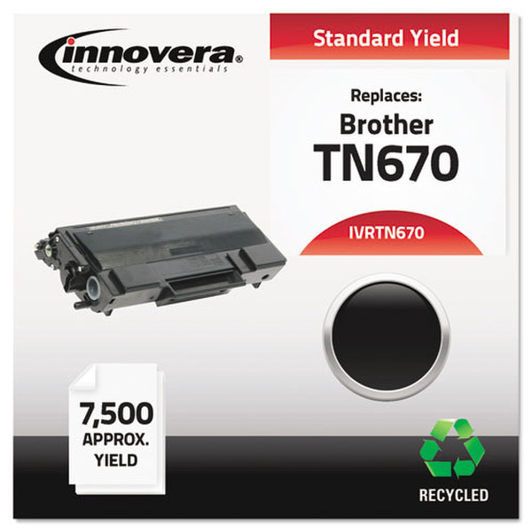 Innovera IVRTN670 Тонер 7500страниц Черный тонер и картридж для лазерного принтера