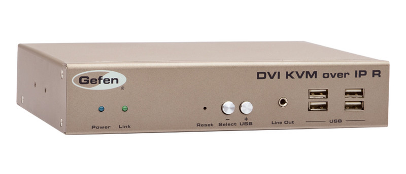 Gefen EXT-DVIKVM-LANRX AV receiver Beige AV extender