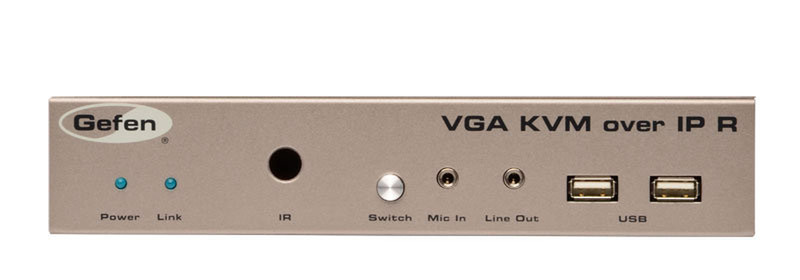 Gefen EXT-VGAKVM-LANRX AV receiver Beige AV extender