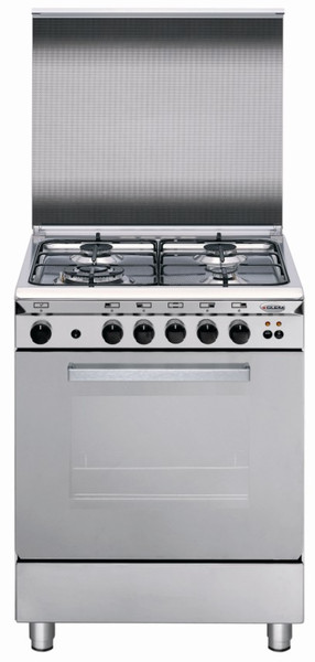 Glem U66BIF3 Freistehend Gas hob Edelstahl Küchenherd