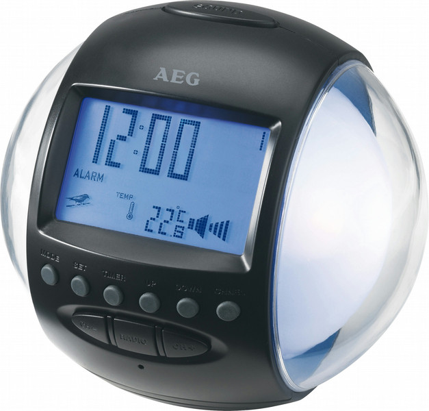 AEG MRC 4117 Часы Черный, Белый радиоприемник