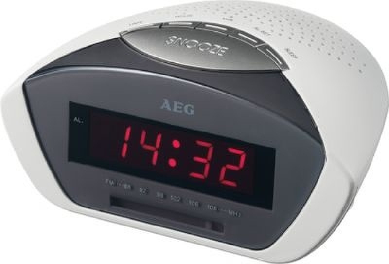 AEG MRC 4116 Часы Серый, Белый радиоприемник