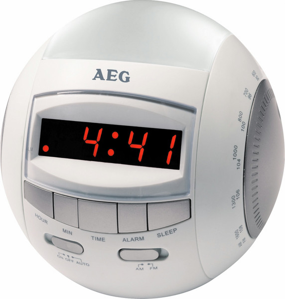AEG MRC 4109 Часы Серый, Cеребряный радиоприемник