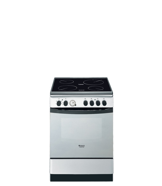 Hotpoint CE6VM3 (X) R /HA S Freestanding Ceramic B Black,Stainless steel cooker