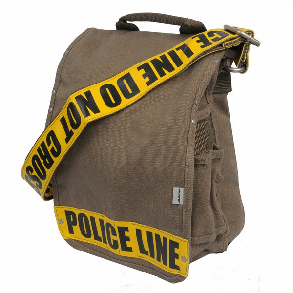 Ducti Police Line Do Not Cross Utility Messenger case Brown