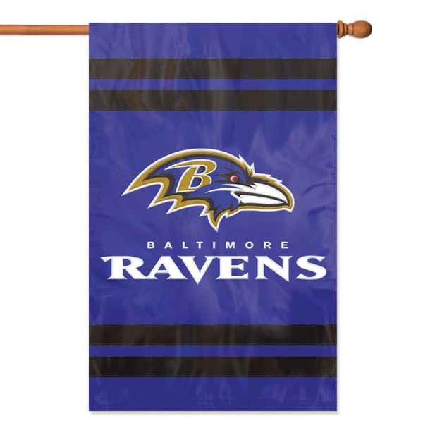The Party Animal Ravens Applique Banner Flag