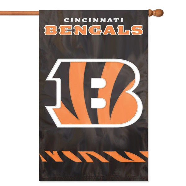 The Party Animal Bengals Applique Banner Flag