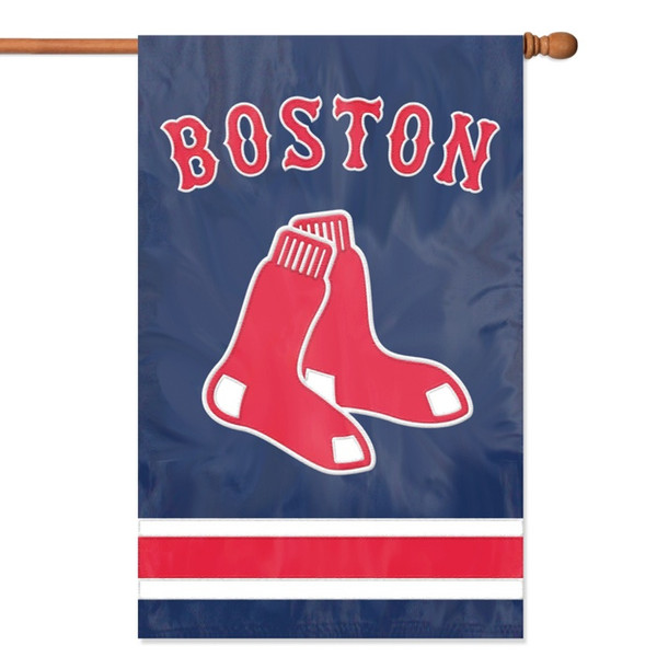 The Party Animal Red Sox Applique Banner Flag