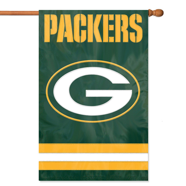 The Party Animal Packers Applique Banner Flag