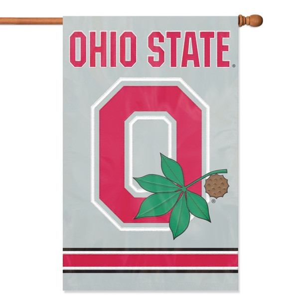 The Party Animal Ohio State Block O Applique Banner Flag