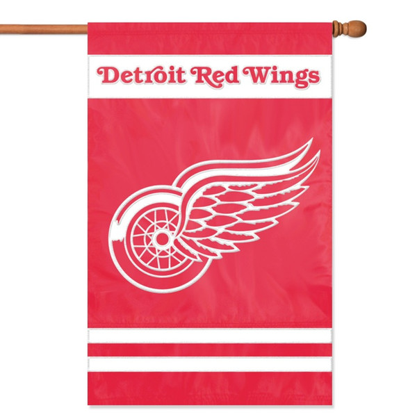 The Party Animal Red Wings Applique Banner Flag