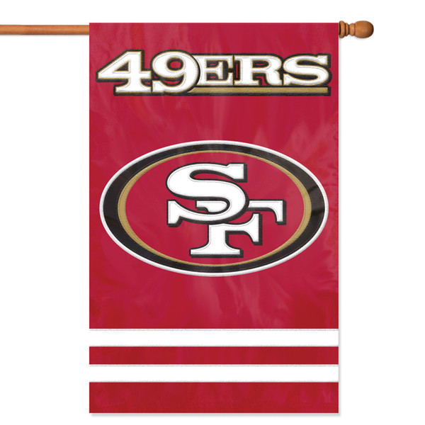 The Party Animal Forty-Niners Applique Banner Flag