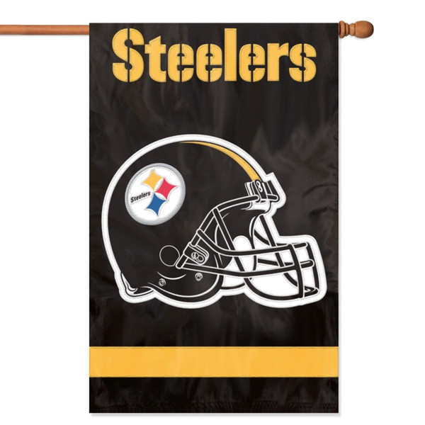 The Party Animal Steelers Applique Banner Flag