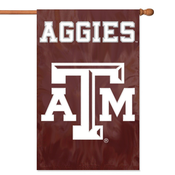 The Party Animal Texas A&M Applique Banner Flag