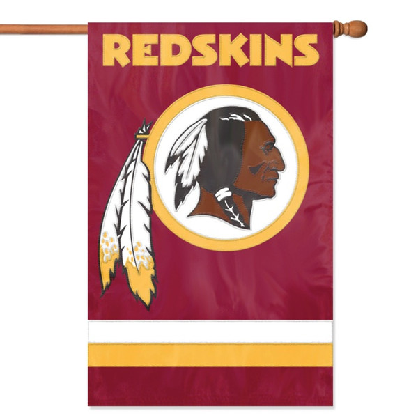 The Party Animal Redskins Applique Banner Flag