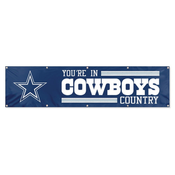 The Party Animal Cowboys Giant 8' X 2' Banner