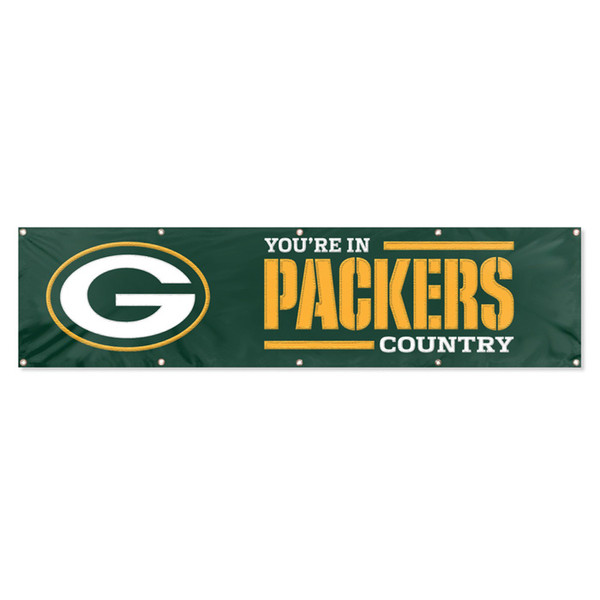 The Party Animal Packers Giant 8' X 2' Banner