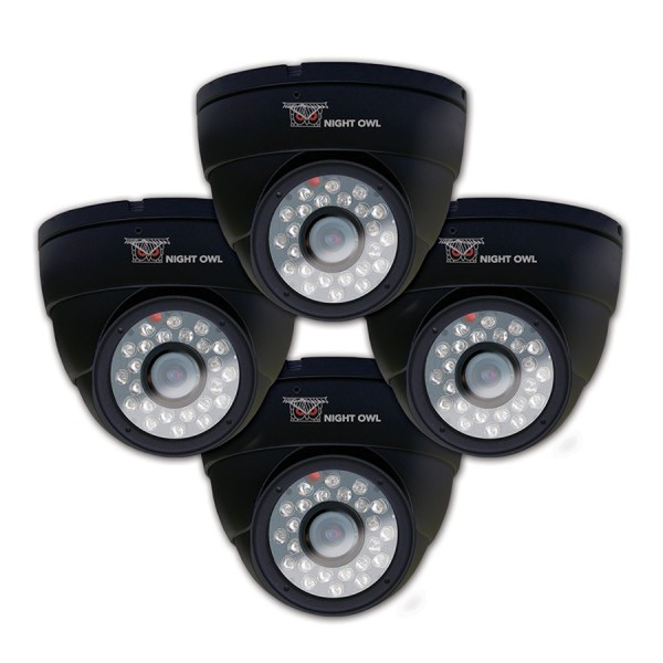 NIGHT OWL CAM-4PK-DM624-BA CCTV security camera Indoor Dome Black security camera