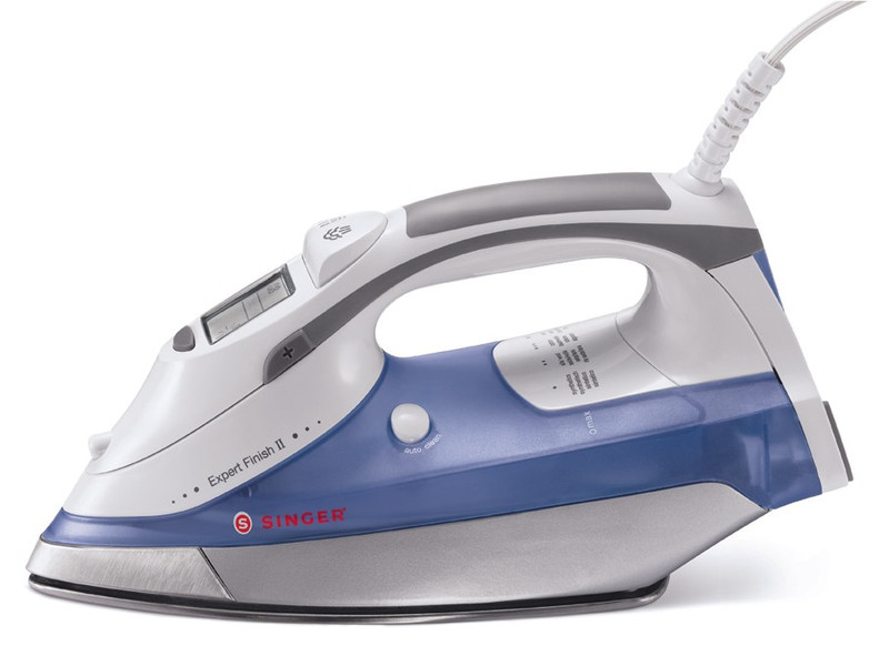 SINGER Expert Finish II Steam iron Stainless Steel soleplate 1700W Blue,White