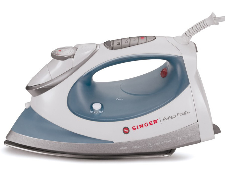 SINGER Perfect Finish Steam iron Stainless Steel soleplate 1700Вт Серый, Белый